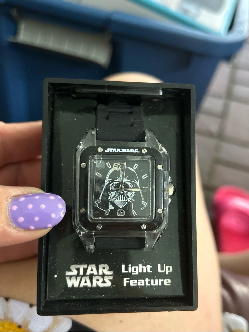 Star Wars Black Darth Vader Light-Up Watch